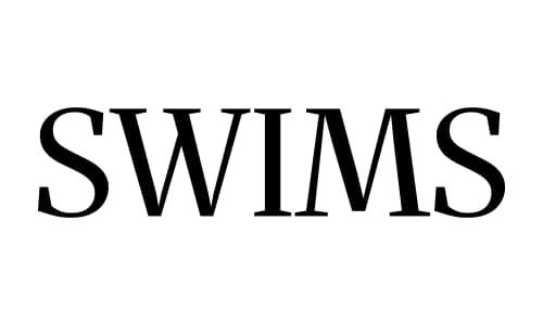 SWIMS natural rotational ambigram